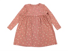 Name It light mahogany floral glitter dress